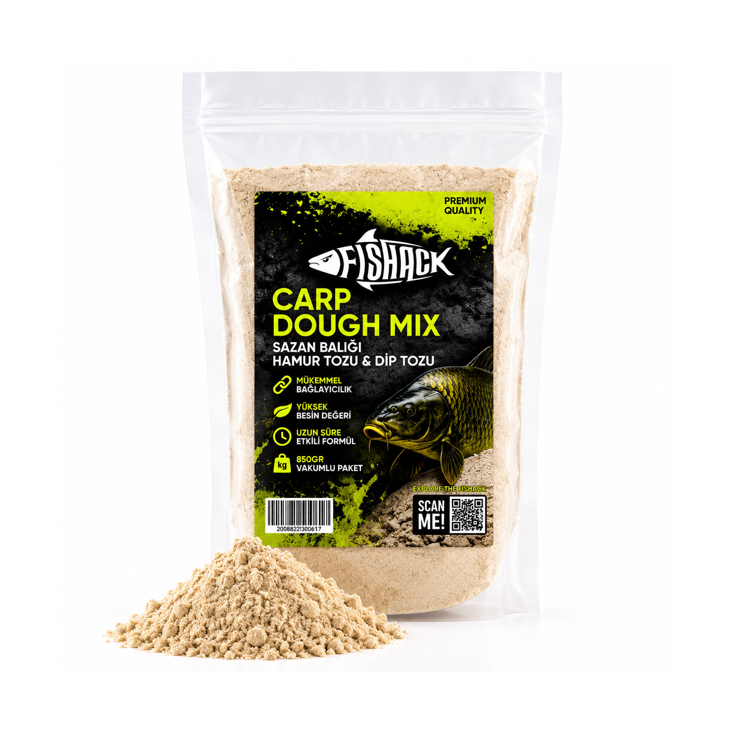 Sazan Hamur Tozu – Özel Katkılı – Carp Dough Mix – 850gr