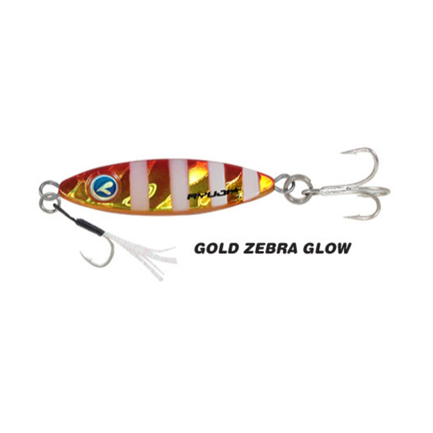 Ryuji Metal Jig Yem – Ryuji Zuby – 32mm 6.6gr – Gold Zebra Glow