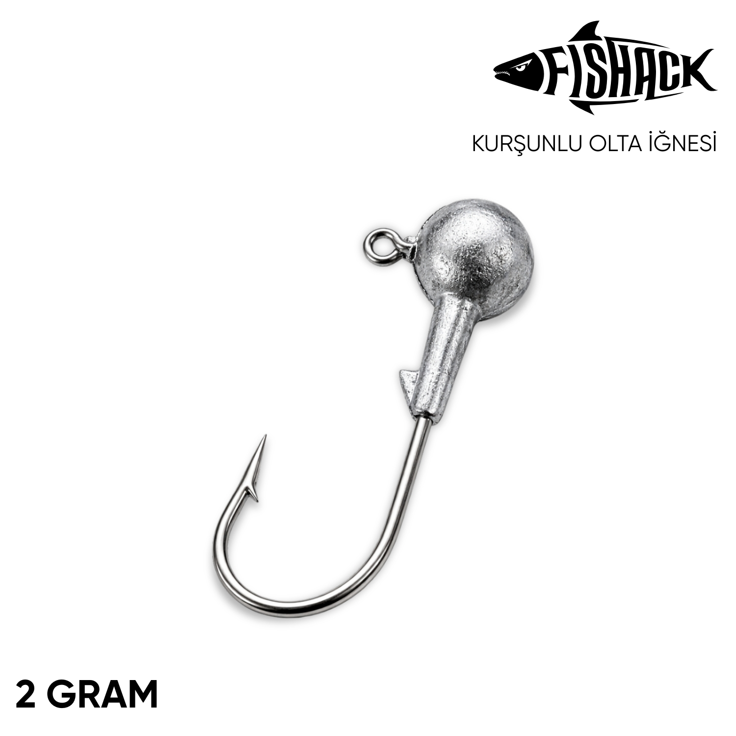 Jighead – Zoka – Kurşunlu Olta İğnesi – Gümüş – 2 gr