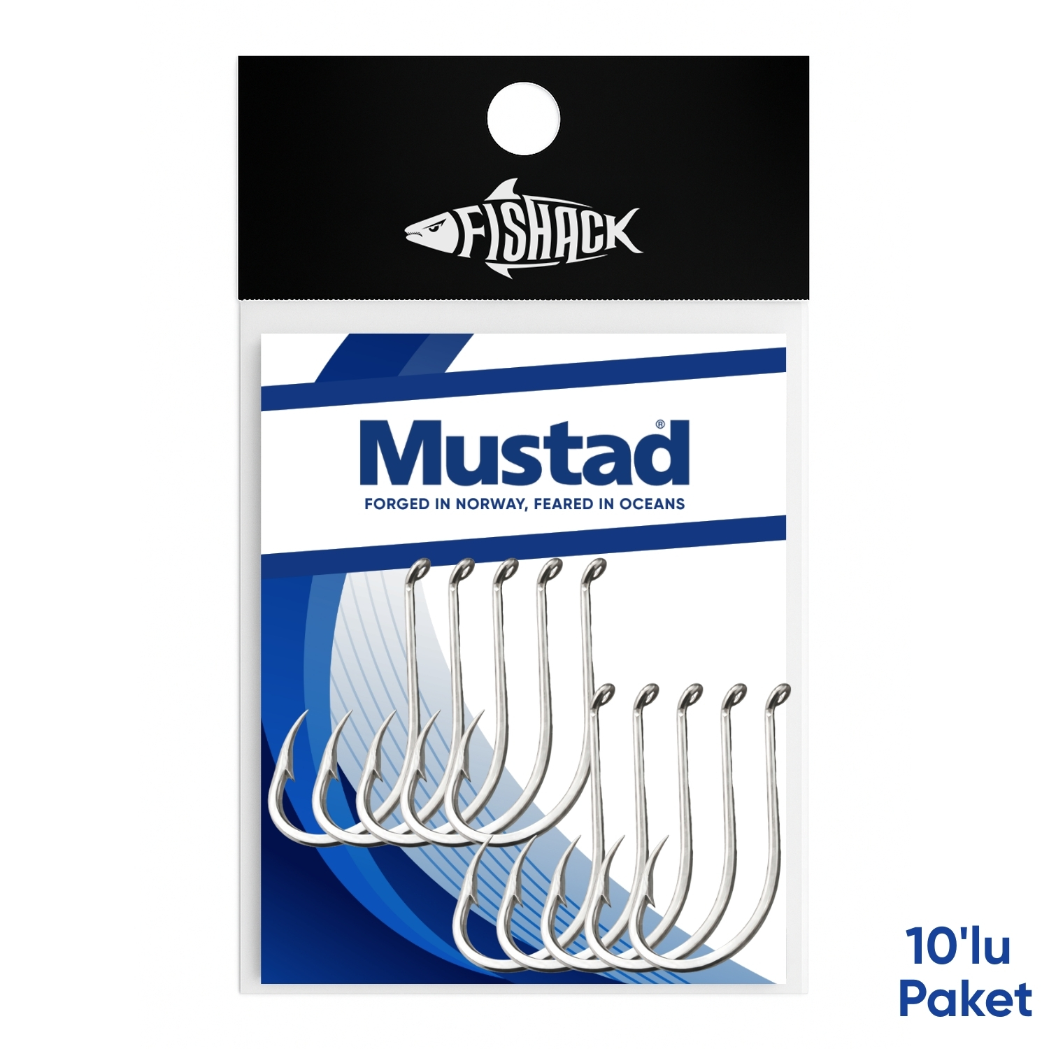 Mustad Olta İğnesi – Mustad – 92553 – Nikel – No: 5/0 (10’lu Paket)