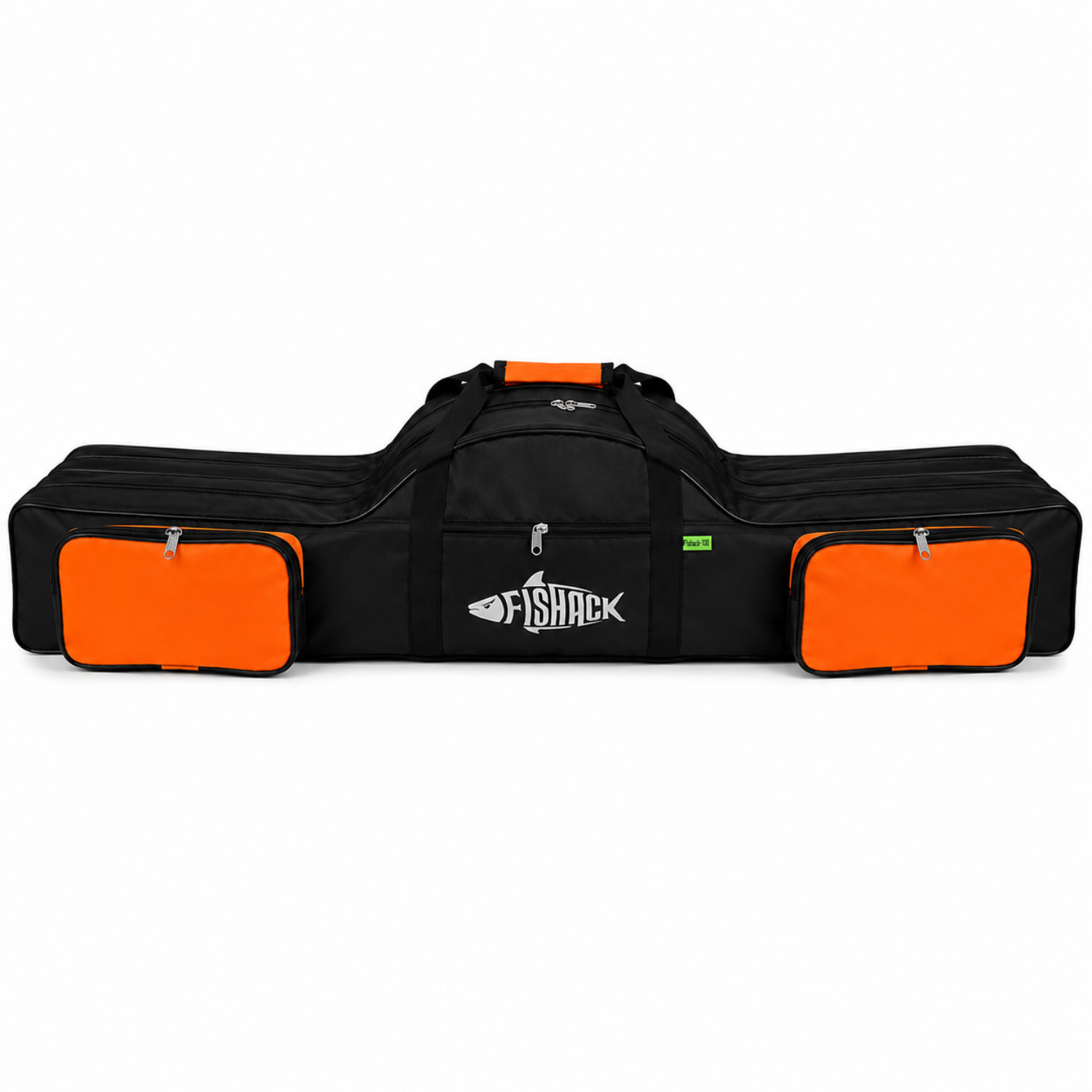 Fishack Olta/Kamış Çantası – Fishack – 3 Gözlü – Cepli – Siyah/Turuncu – 120 cm