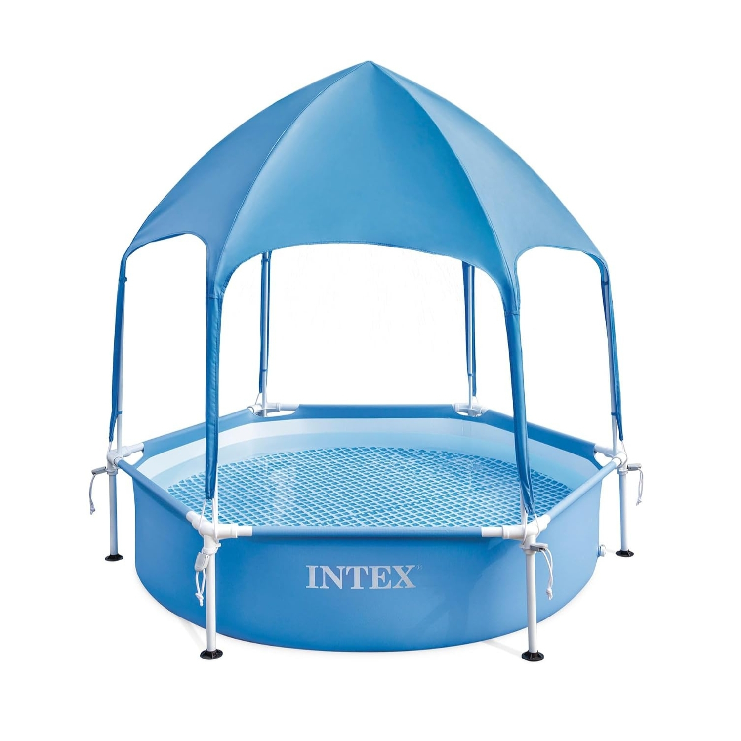 Intex Aile Havuzu – Gölgelikli Prefabrik – Intex – 183 x 183 x 38 cm (28209)