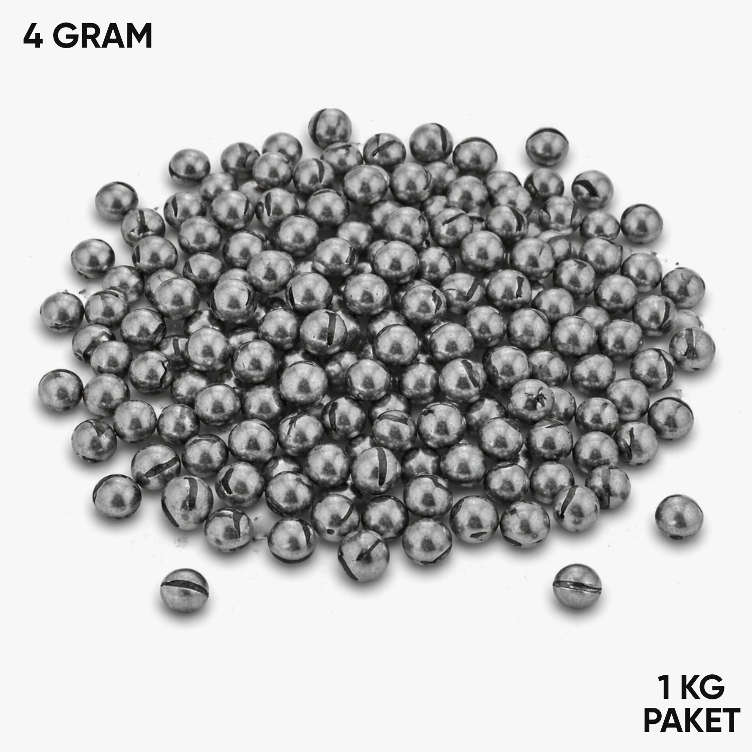 Savex Kıstırma Yarma Kurşun – Kesikli Olta Kurşunu – 4 Gram (1 KG)