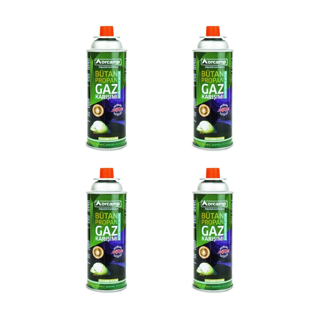 Orcamp 4'lü Paket 227 Gram Gaz Kartuşu