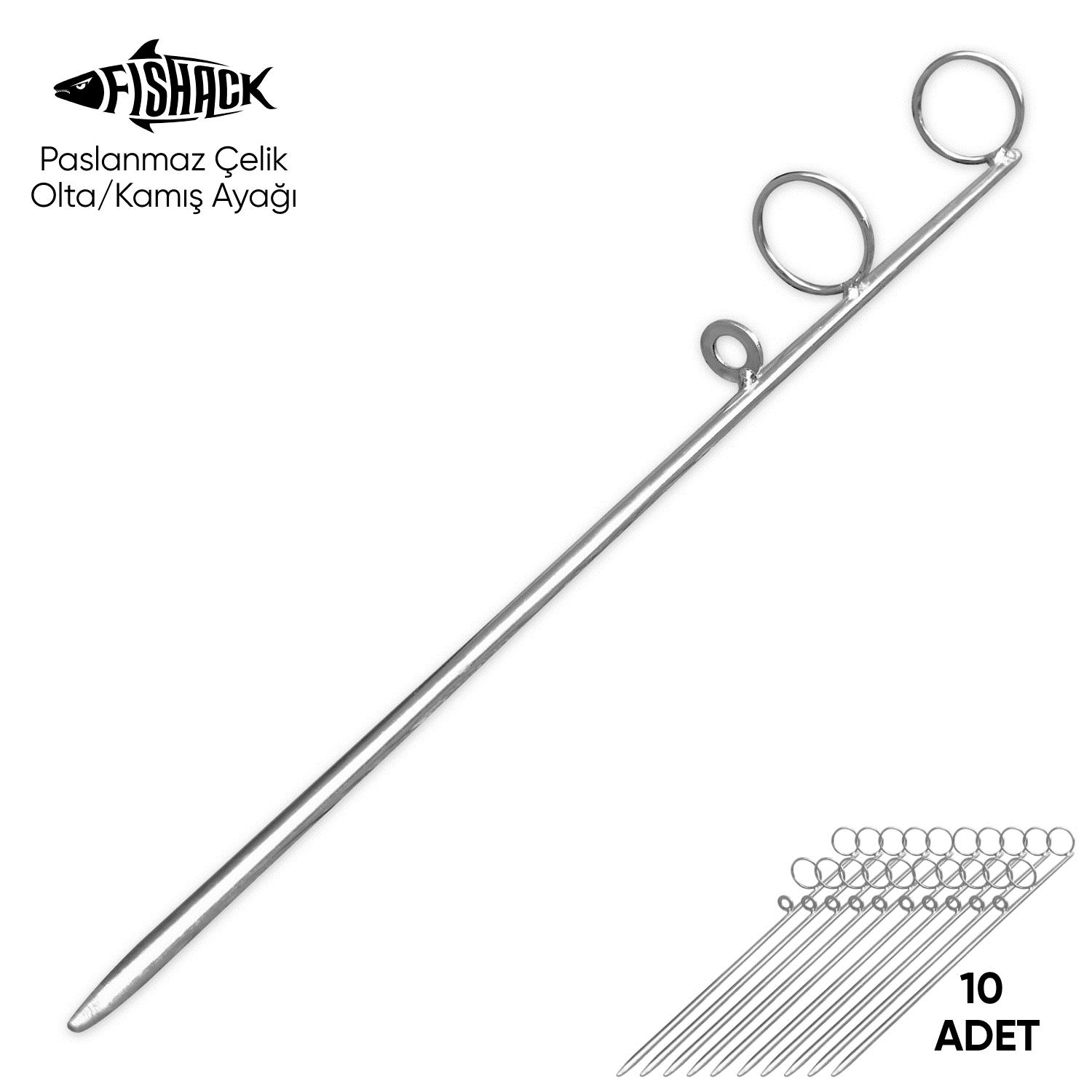 Fishack Olta Kamış Ayağı – Paslanmaz Çelik – Fishack – Galvaniz Kaplamalı – 10’lu