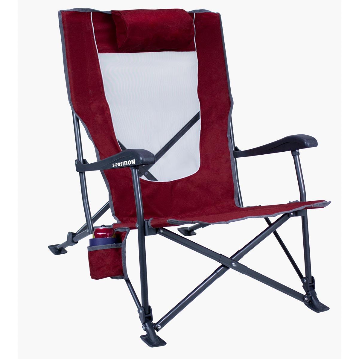 GCI Outdoor Low-Ride Recliner 3 Kademeli Katlanır Kamp Sandalyesi