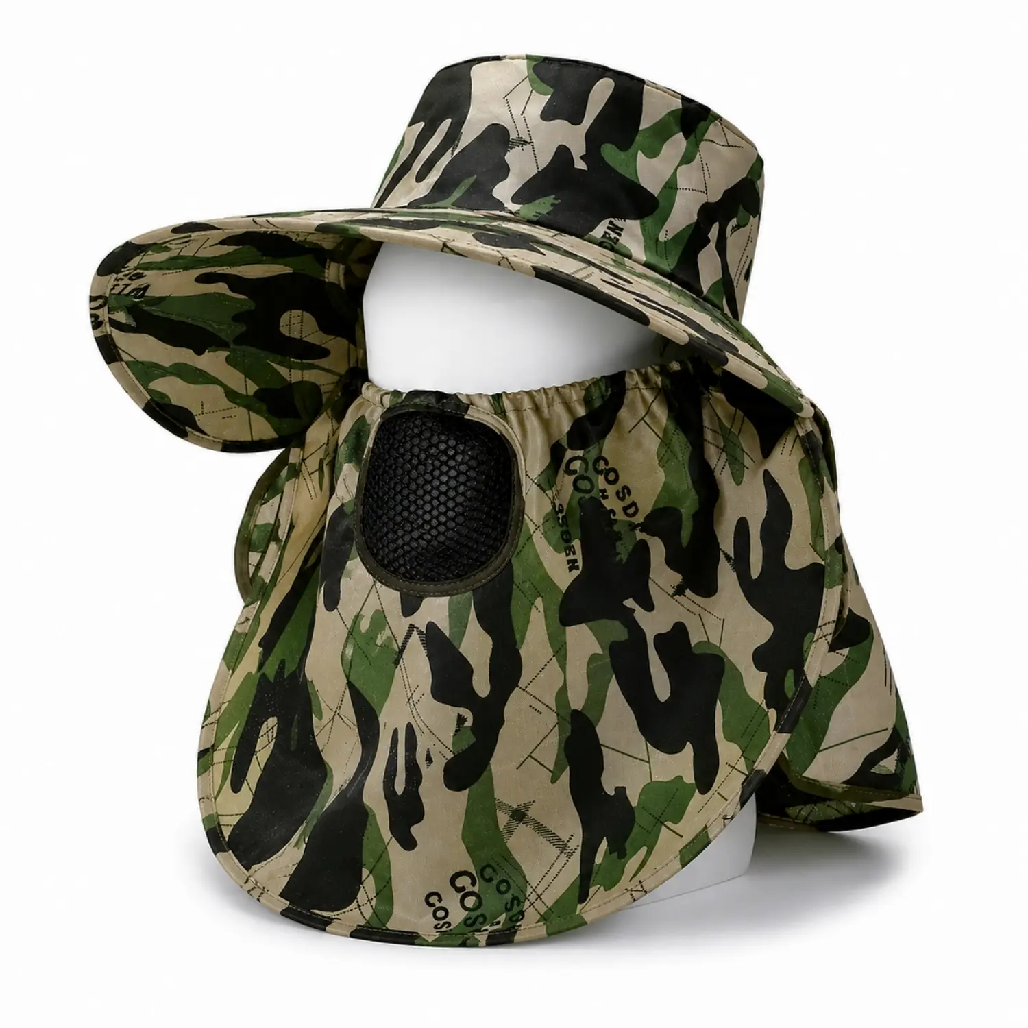 Savex Ense Korumalı Outdoor Şapka – Maskeli – Kamuflaj (M-8)- Savex
