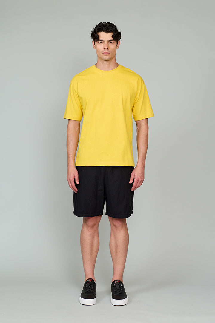 Vaneda Kamp Baskılı T-Shirt Hardal