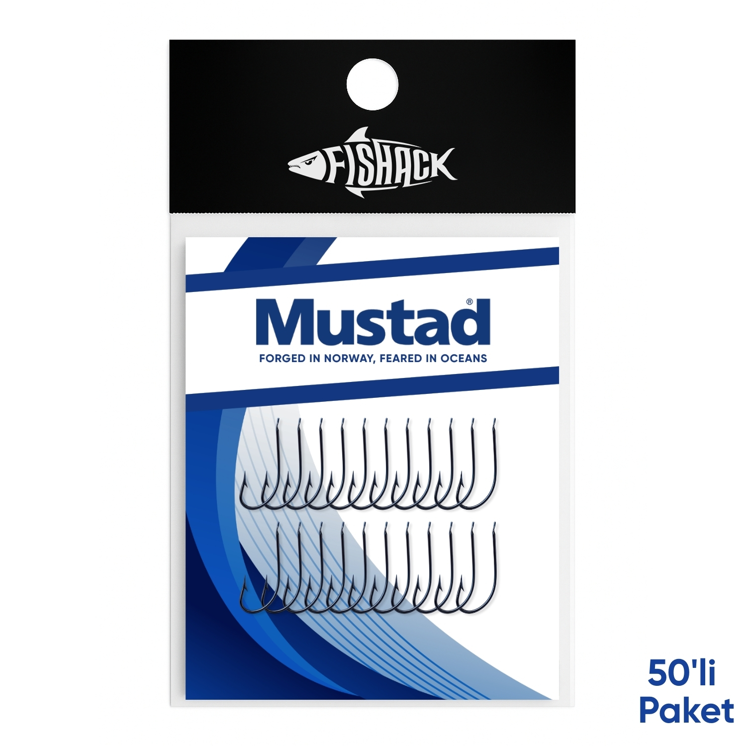 Mustad Olta İğnesi – Mustad – 2300 – Lacivert – No: 16 (50’li Paket)
