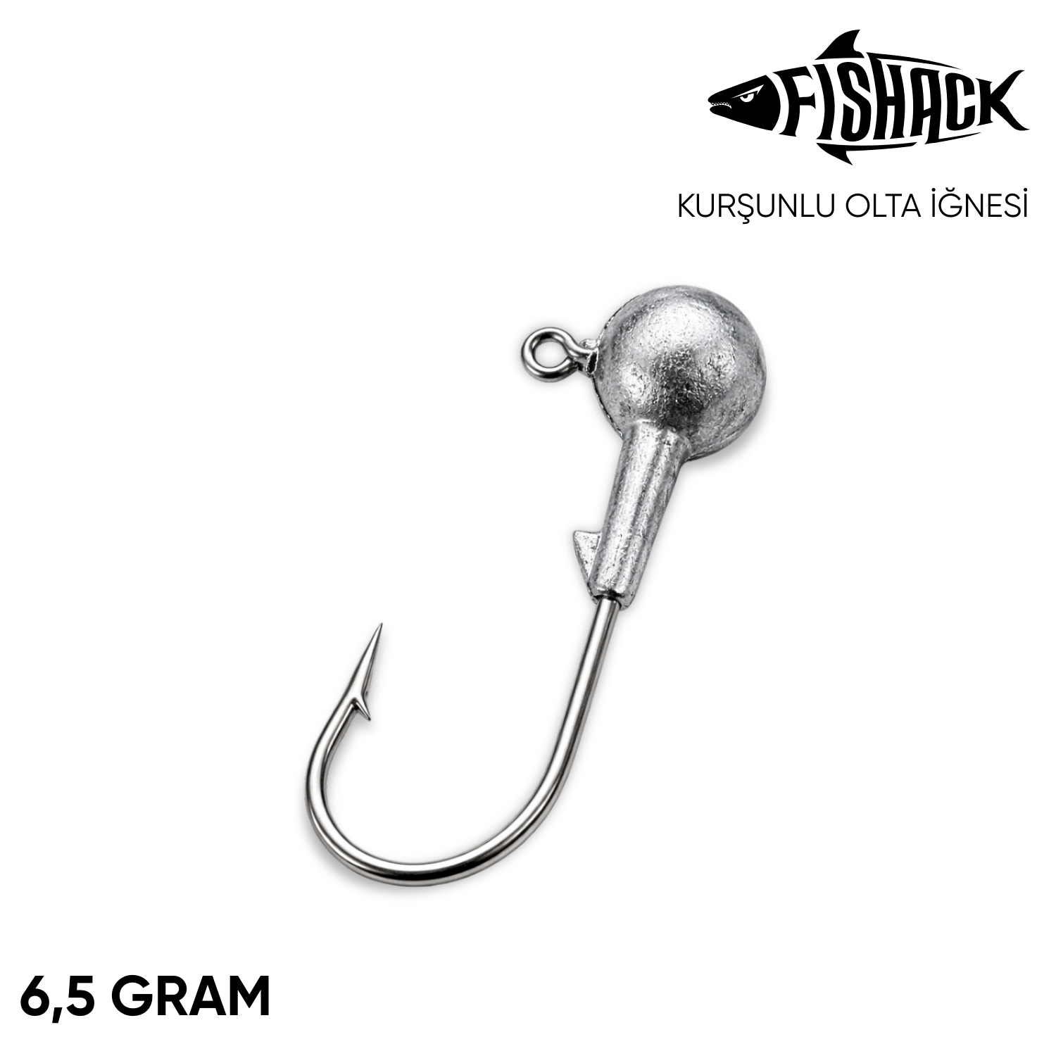 Jighead – Zoka – Kurşunlu Olta İğnesi – Gümüş – 6,5 gr