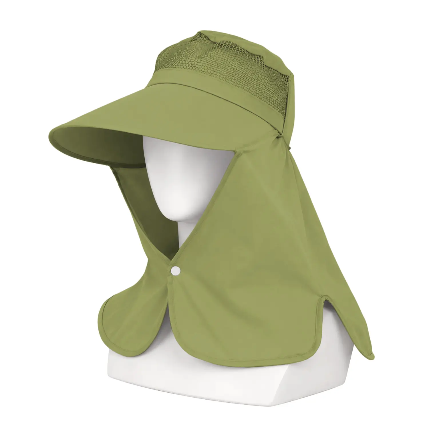 Ense Korumalı Outdoor Şapka – Fileli – Haki – Savex
