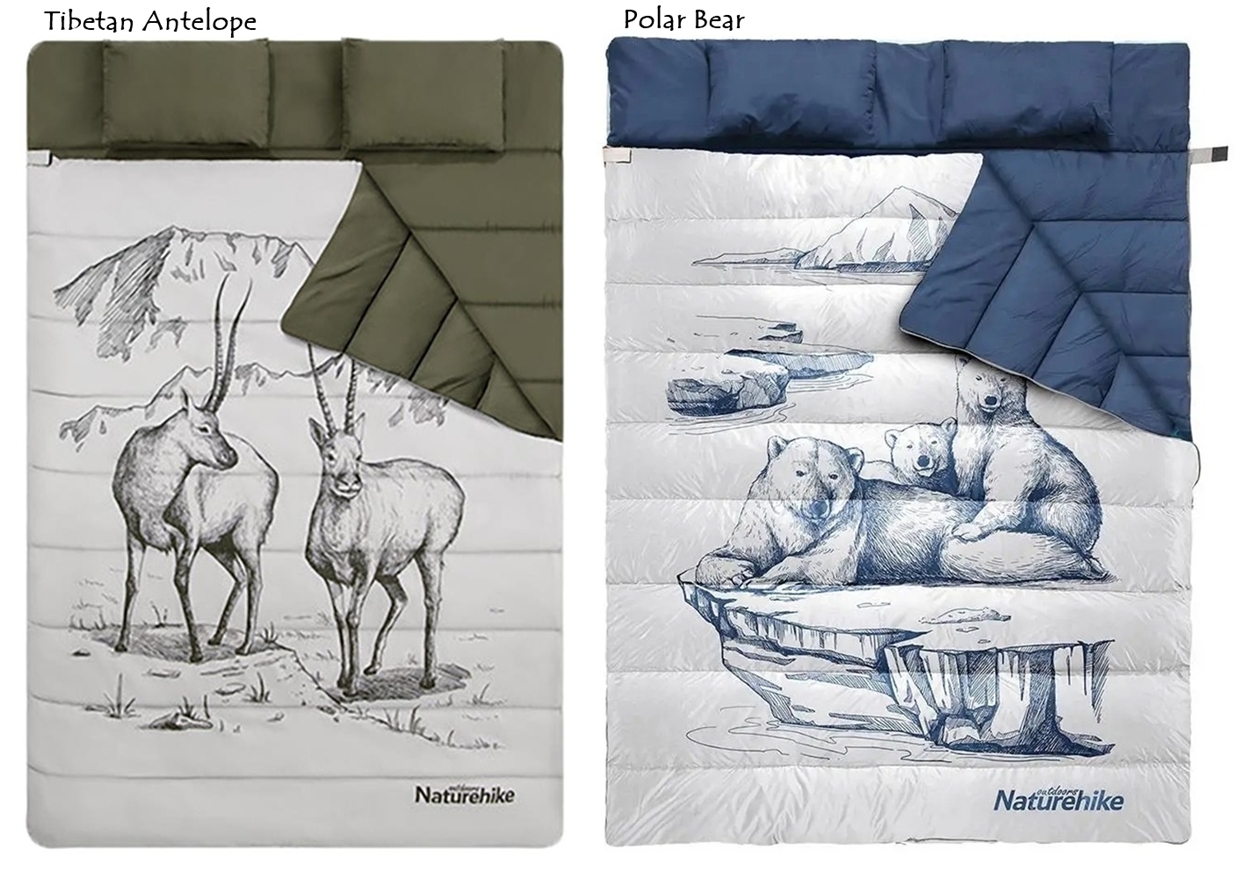 Naturehike Zarf Tarzı Yastıklı Çift Kişilik Pamuklu Uyku Tulumu