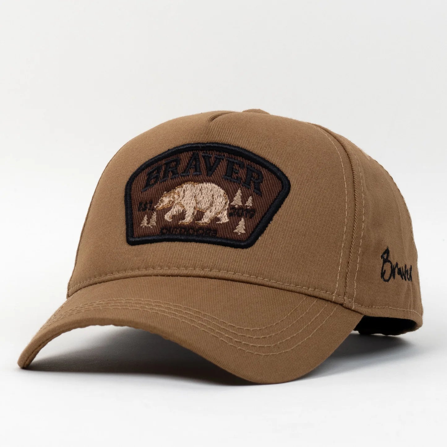Braver Outdoors Nakışlı Şapka - Camel