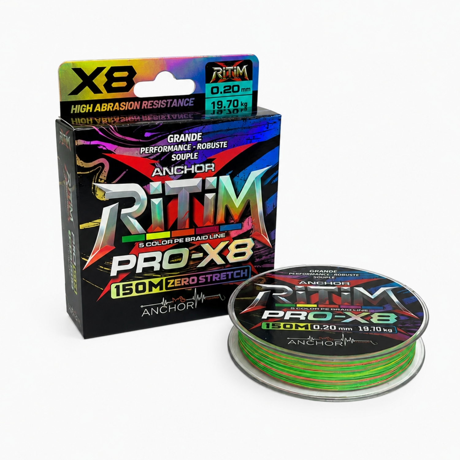 SAVAGE İp Örgü Misina – 8 Kat – Anchor Ritim X8 – 150mt – Ebruli – 0.20mm