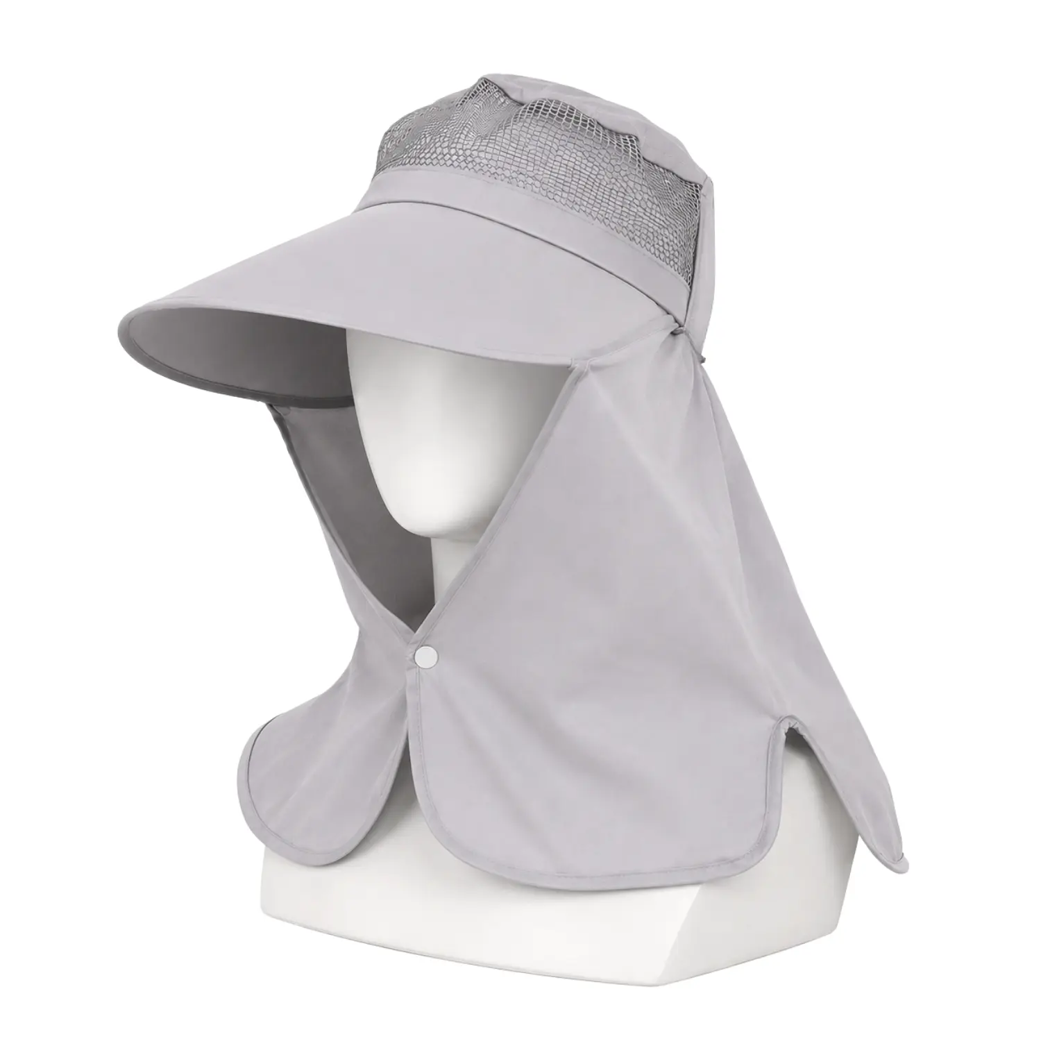 Ense Korumalı Outdoor Şapka – Fileli – Gri – Savex