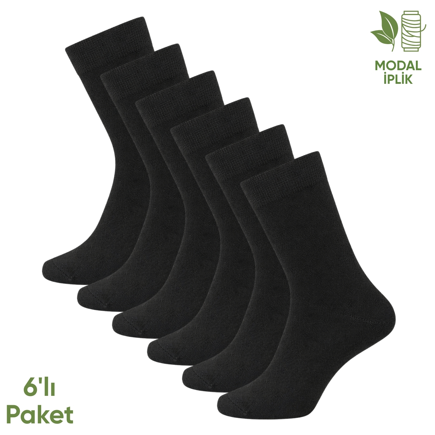 Pro Çorap Modal İplik Erkek Soket Çorap – 6 Çift – Dikişsiz – Atlas – 18002 – Set 6