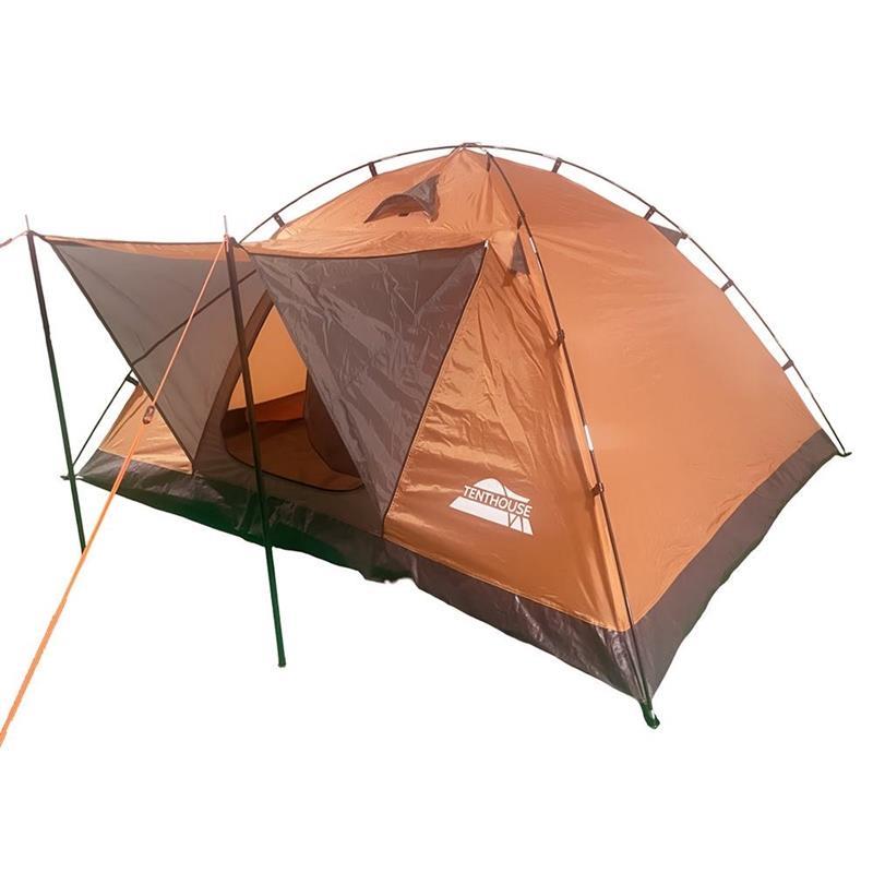 TentHouse Mount 4 Kişilik Tek Kat Çadır 210*240*130cm [Turuncu]