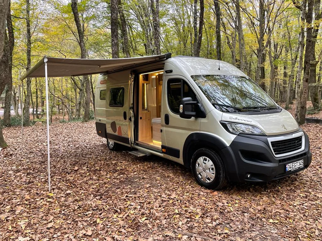 Beige Camper Van