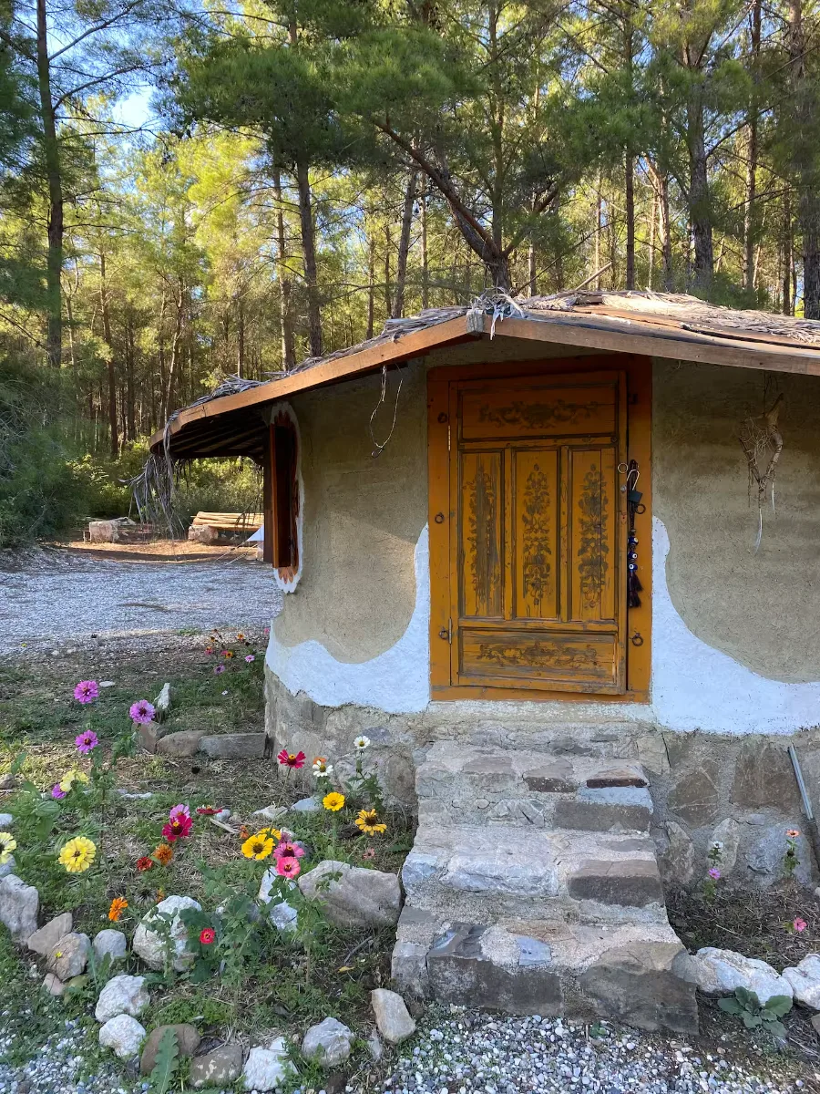 Earth house in Derman Garden eco camp in Olympos
